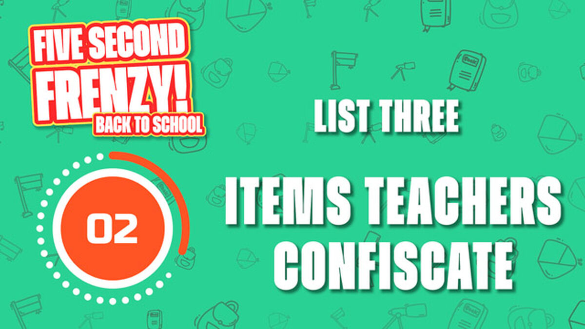 Five Second Frenzy: Back to School image number null